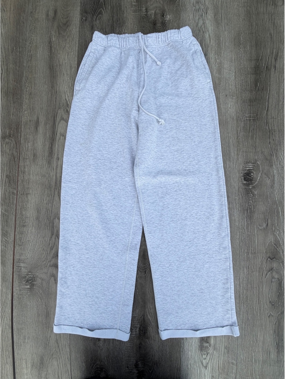 Skims Cotton Fleece Blend Classic Straight Leg Pants size S